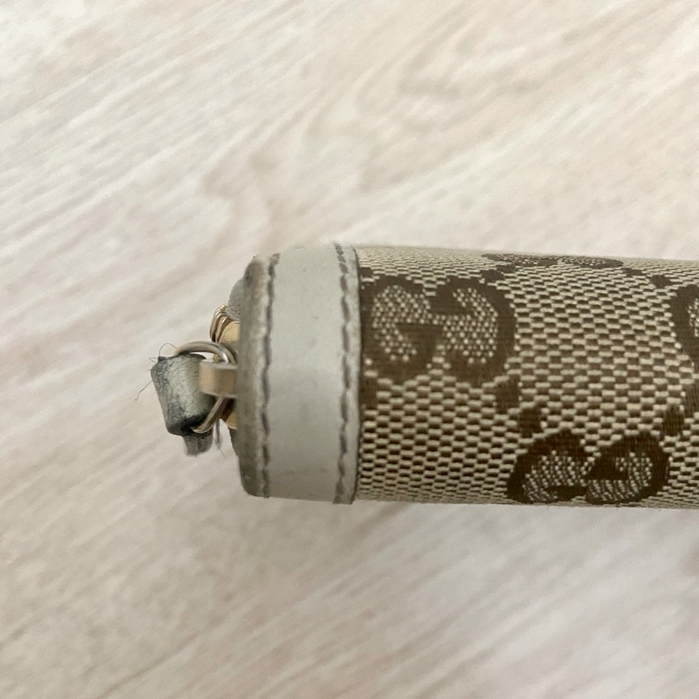 Gucci Beige/Gold GG Canvas and Leather Sukey Continental Wallet - Picture 7 of 11